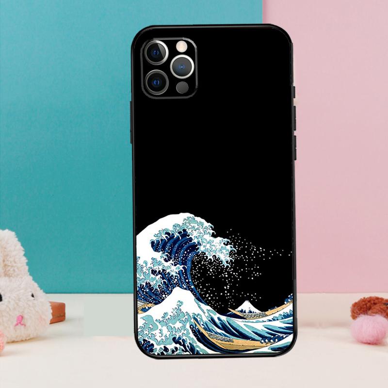 The Great Wave off Kanagawa Phone Case For iPhone 17 Air 16 15 13 12 11 14 Pro Max 12 13 mini 15 16 Plus 16e Cover Coque