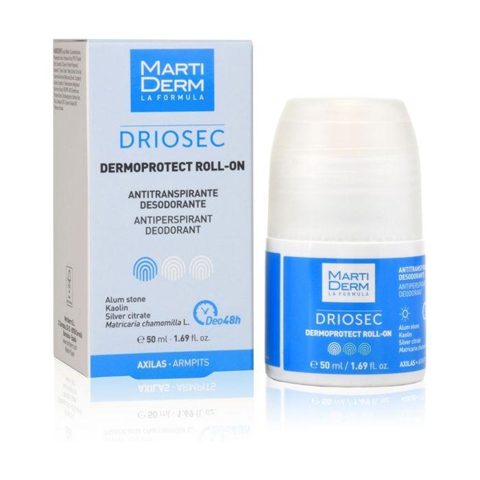 Déodorant - MartiDerm - Driosec - Roll-On 50ml - Anti-transpirant - Non irritant - Ne tache pas