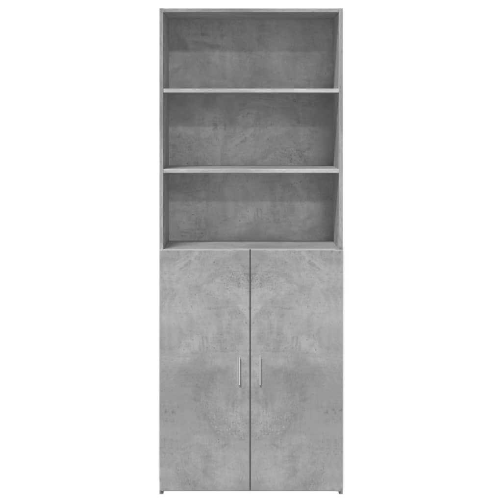 Vidaxl Wysoka Szafka, Szarość Betonu, 70X42,5X185 Cm