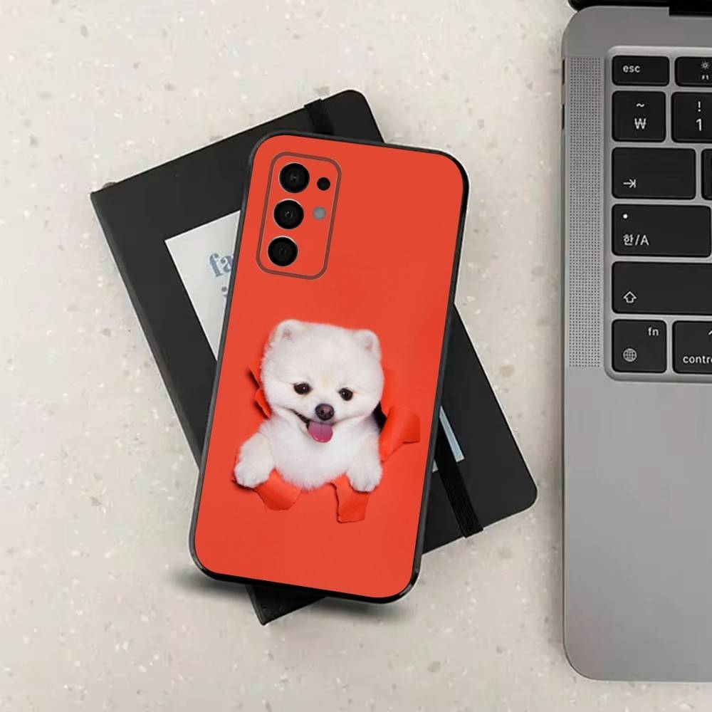 Cute P-Pomeranian Dogs  Phone For Samsung Galaxy A53,31,52,72,41,22,73,32,71,Note,J7,8,9,5G Soft Black Silicone Case