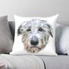 Stunning Irish Wolfhound Square Pillowcase Polyester Linen Velvet Creative Zip Decorative Throw Pillow Case Room Cushion Case