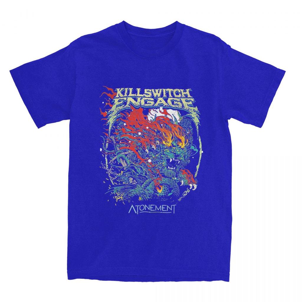 Killswitchs Engages T-Shirt American Rock Music Band T Shirts Short Sleeve Tops Summer Pure Cotton O Neck Plus Size 5XL Top Tees
