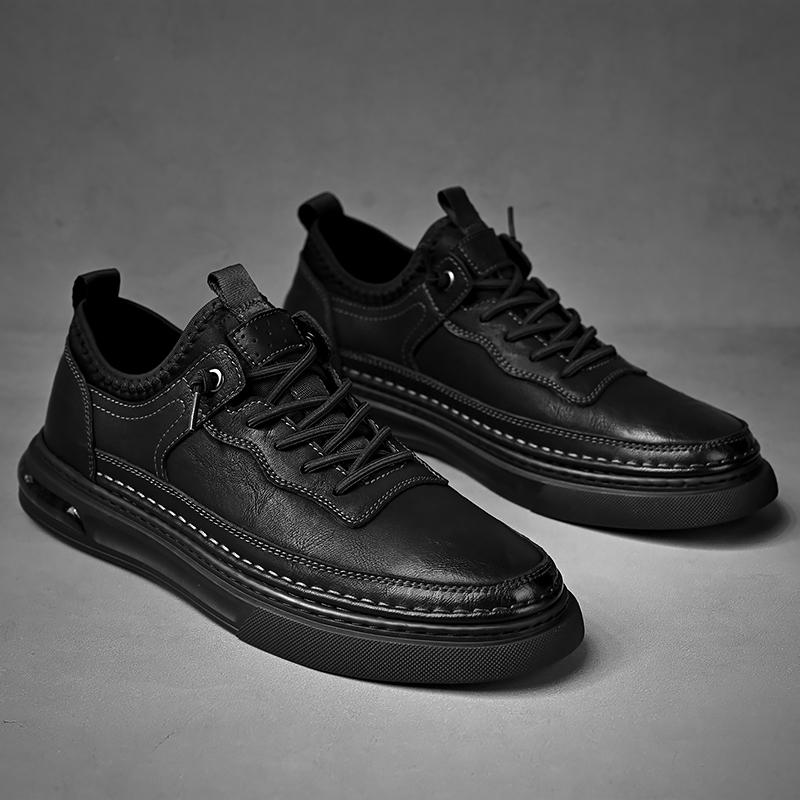 Fashion High Quality Wide Version Men Casual Leather Business Office Shoes Outdoor Antiskid Walking Oxford Shoes New Comfy All Day Wear