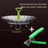 Stainless Steel Foldable Steamer Basket for Vegetables and Bread Cooking