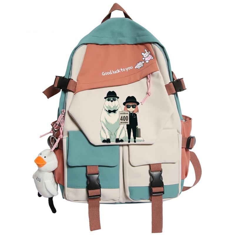 Backpack, Spy Play House, Large-Capacity Youth Schoolbag Outdoor Travel Bag Around Animation
