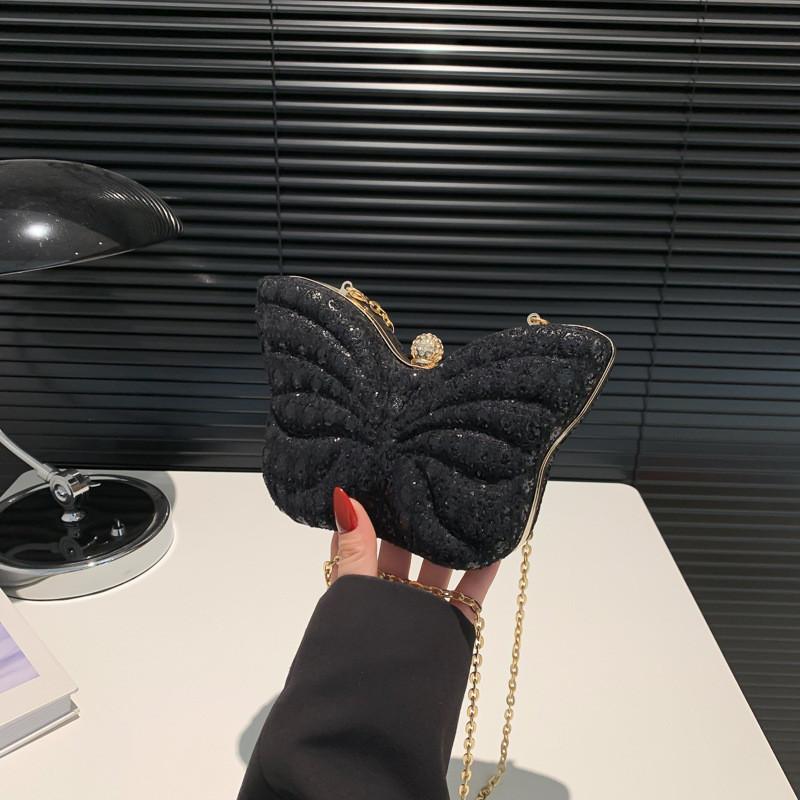 Trendy Butterfly Shaped Mini Shoulder Bag 2023 Design Chic Chain Box Bag