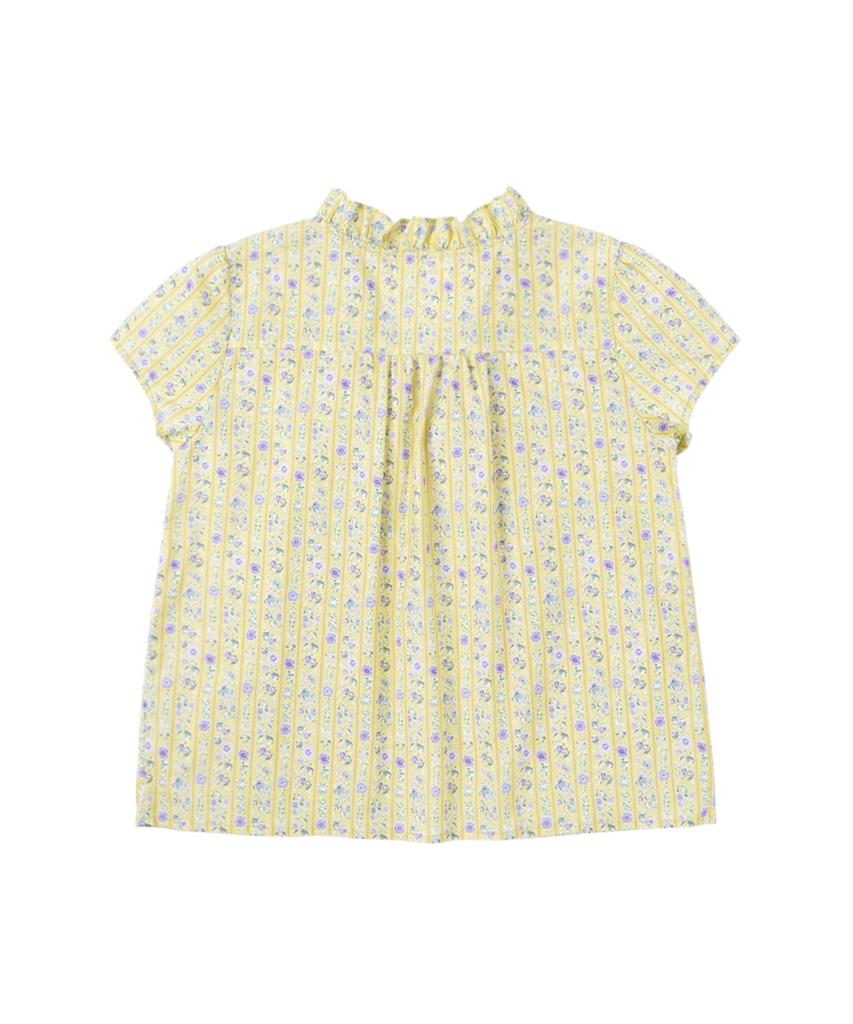 Sseonegteu Floral Peasant Blouse - Yellow