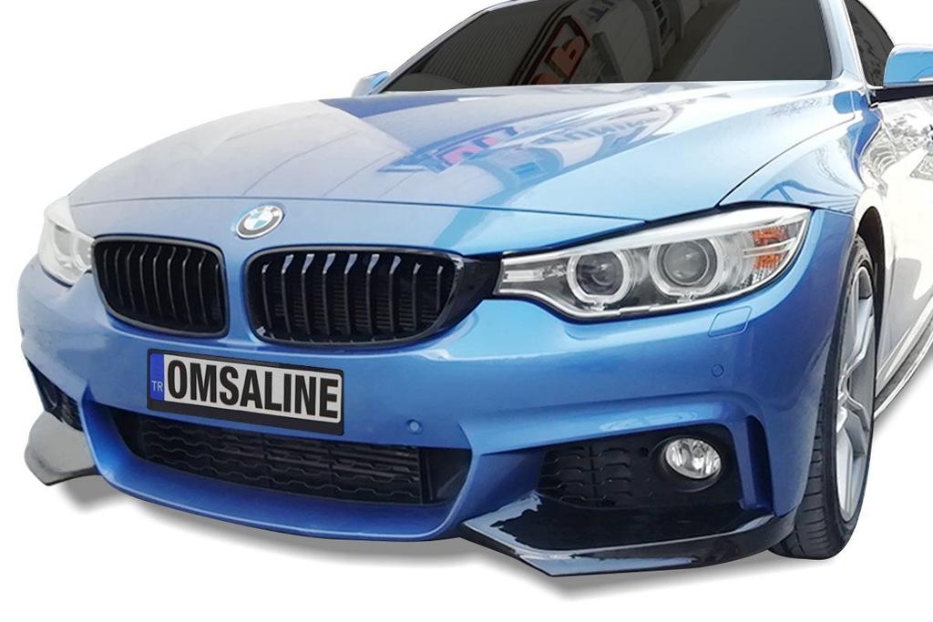 Front Bumper Flap (black) for BMW 4 Series F-32 2012-2020