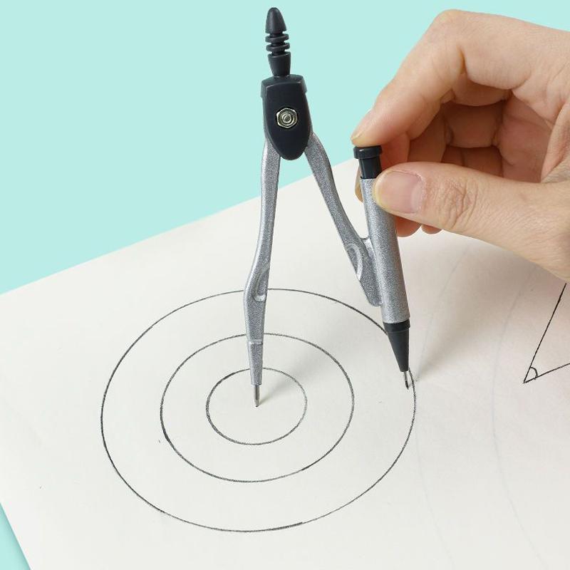 8 Pcs DAINAYW Math Geometry Kit Drawing Tools Sets Stationery Includes Rulers Protractor Compass Triangular Ruler Kit for Drafting and Drawings