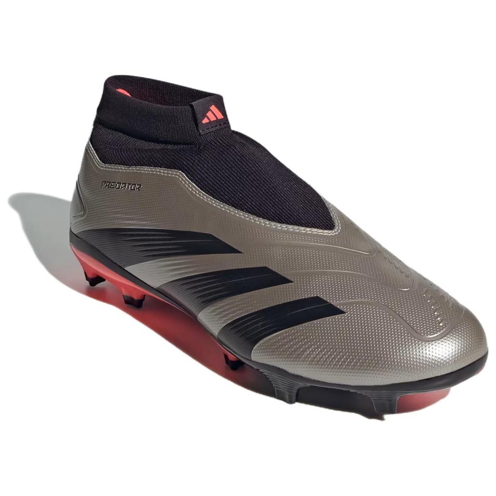 New Adidas Predator League Laceless Fg Platinum Metallic Aurora Black Turbo IF6331