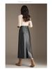 2025 Winter Korean High-Waisted PU Leather Skirt - Plus Size, Mid-Length, Slimming, Versatile, Hip-Hugging Design