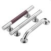 Wood Grain Door Knob Stainless Steel Wooden Door Handle Cabinet Closet Handle  Wooden Door