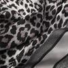 70CM Silk Feeling Square Scarf Women Leopard Print Neckerchief Hair Band Foulard Bandana Echarpe Tie Shawl Wraps Luxury Brand