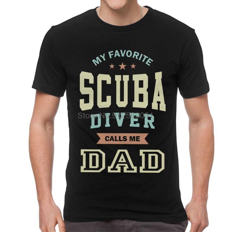

My Favorite Scuba Diver Call Me Dad Tshirt Men Streetwear T Shirt Short Sleeve Retro Dive Quote Tshirts Cotton Tee Tops Clothes S разноцветный