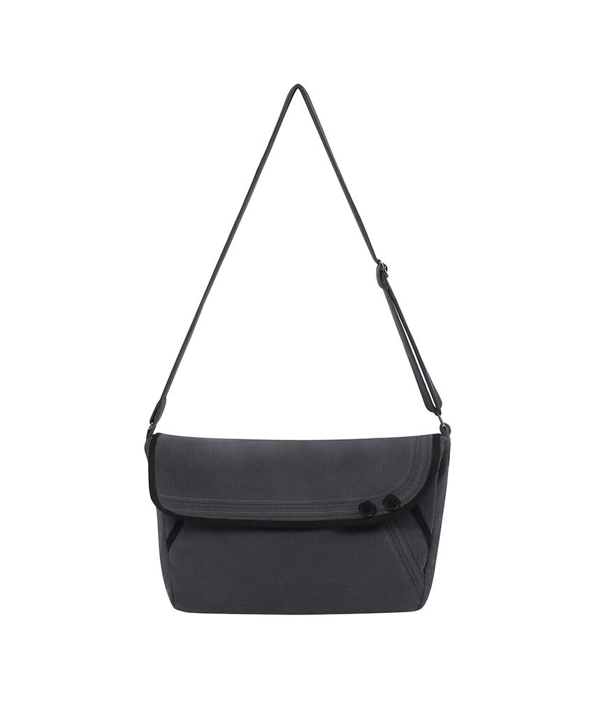Miseki Seoul Stitch Folding Cross Bag Charcoal