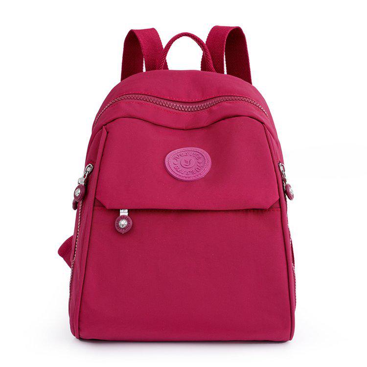 Light Purple Mini Waterproof Japanese-Style Women's Canvas Backpack