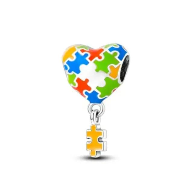 New Copper Jigsaw Cube Compass Pendant Charm Bead For Women Fit Original Bracelet Diy Jewelry Accessories For Girl Ball Glove