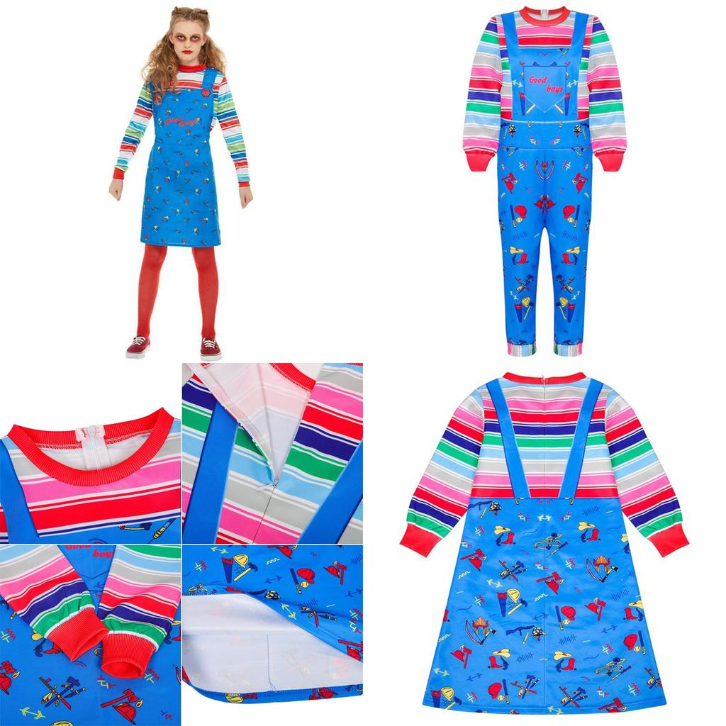 Eye-catching Child's Play Licensed Chucky Costume For Boys And Girls Fun