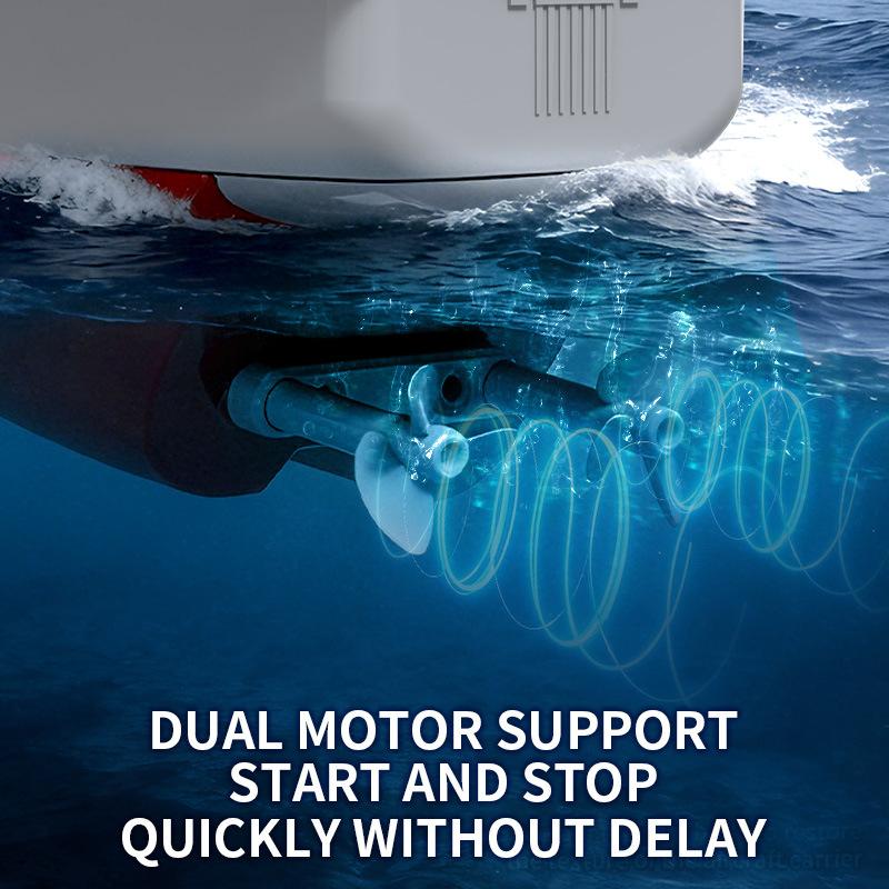 High Speed RC Boat 2.4GHz Remote Control Aircraft Carrier Warship S19 Electric Water Toy RTF Dual Motor Gift for Boys