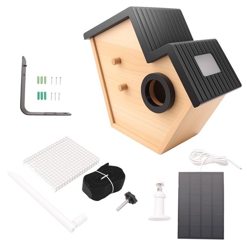 A58Z Деревянный домик для домашних птиц, подвесной, теплый, гнездовой ящик, смотровое окно, место для выкармливания птенцов, ящик