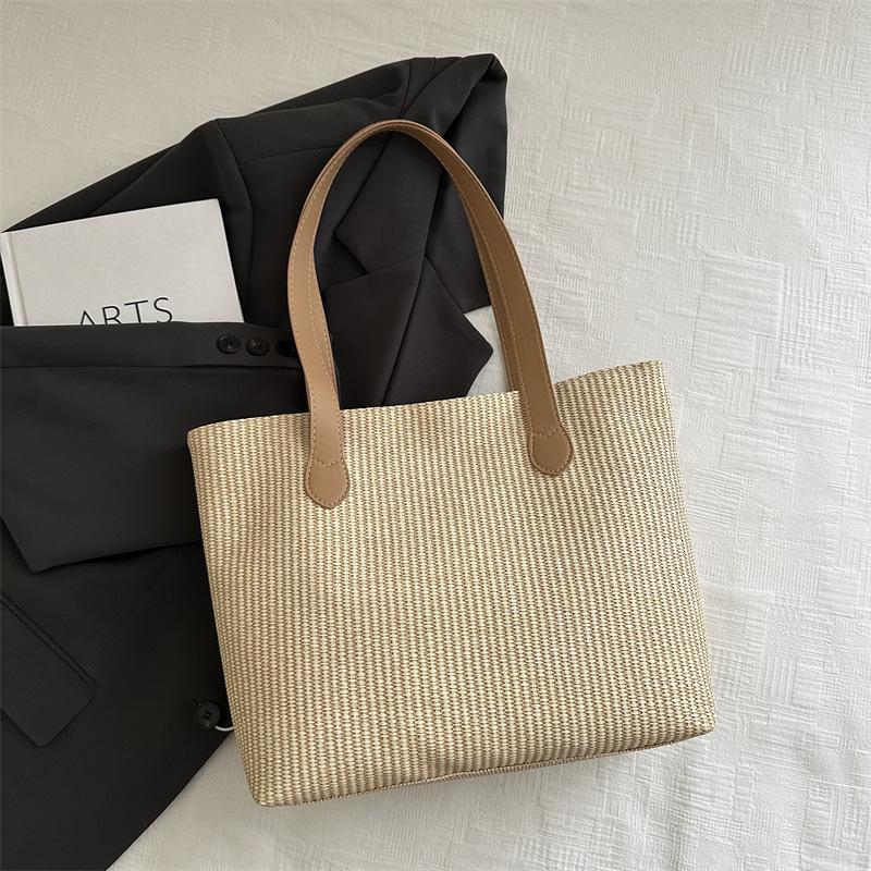 Ins Super Fire Pleated Large Capacity Tote Bag 2025 Popular Commuter Handbag Fashionable Versatile Shoulder Bag