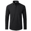Men's European Fit Non-Iron Long-Sleeve Stretch Shirt - Hot-Selling with Vertical Design