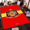 Red Spanish Themed Designed floor mat, suitable as a non-slip mat for the living room or bedroom sofa