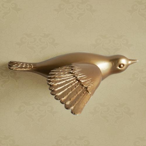 Creative Resin Little bird Wall decoration 3D Home decor wall hangings Decorative accessories Modern crafts Background wall