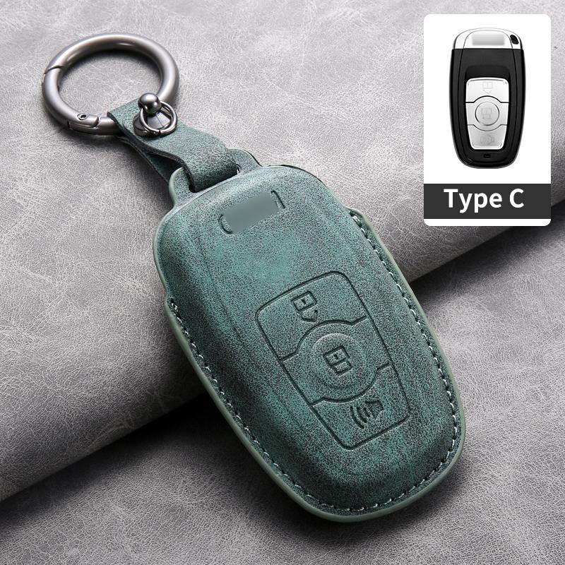 Cross-border Applicable for Great Wall Haval H1 H4 H6 H7 High-quality Leather Key case with Keychain From Factory