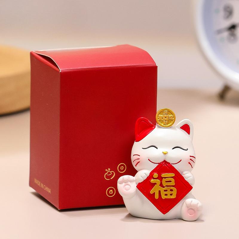 

Lying down to win, attract wealth, cat small ornaments, cute cats, office desktop decorations, workstations, home ornaments