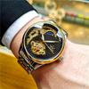 SEWOR Men's Semi-Automatic Skeleton Tourbillon Luminous Waterproof Retro Business Watch