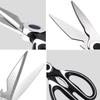 2 Pcs Kitchen Scissors for Food,Kitchen Shears,Heavy Duty High Carbon Stainless Steel Cooking Cutting Scissor for Food