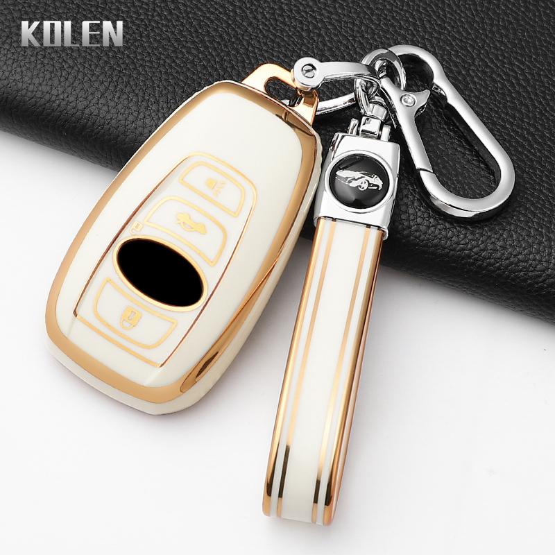 Fashion Tpu Car Key Case Cover For Subaru Brz Wrx Xv Ascent Forester Outback Impreza Legacy Protected Keychain Shell Accessories