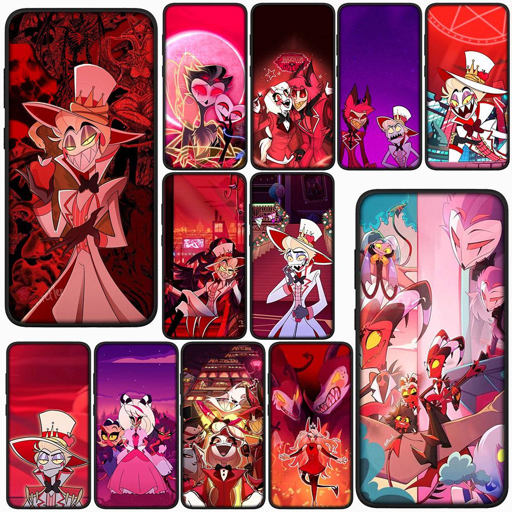 for Xiaomi Redmi Note 12 10 11 9 Pro 10C 12C 9T 9A 10A 12S Note11 Note12 5G 4G Case Dust H-Hazbin Alastor Hotels Charile Angel