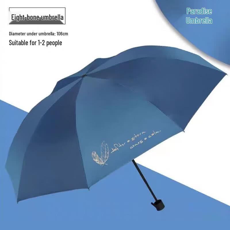 Paradise Umbrella Large Automatic Folding Rain & Sun Umbrella
