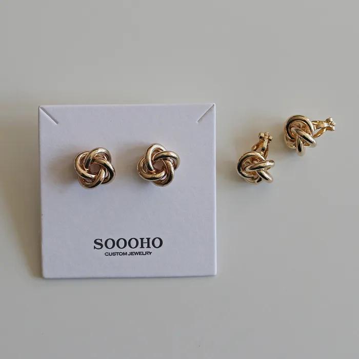 _FF25 Gold Twisted Earrings