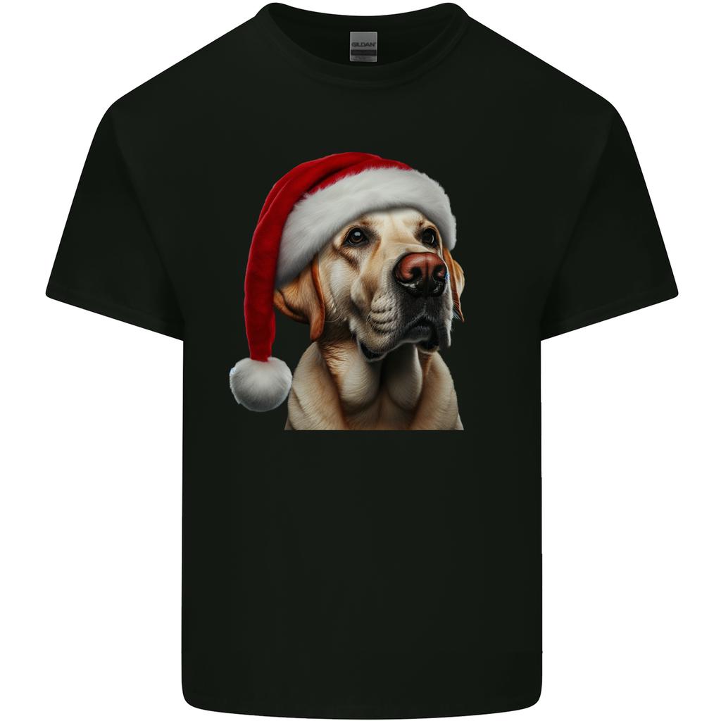 Christmas Golden Labrador Xmas Hat Dog Unisexs Light Cotton TShirt