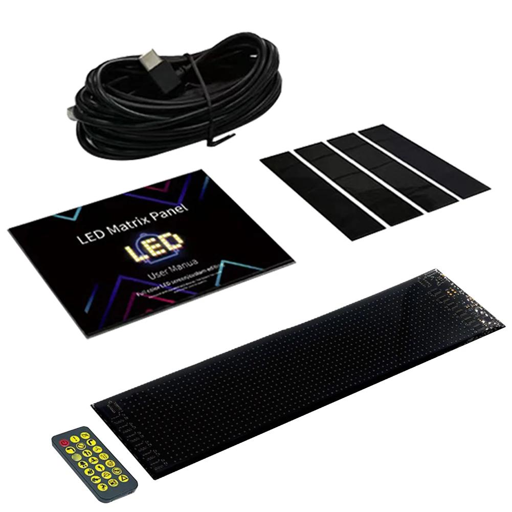 APP Control LED Display Screen Super Bright RGB Pattern Scrolling Text Animation Display IP65 Waterproof for Restaurant Car Shop
