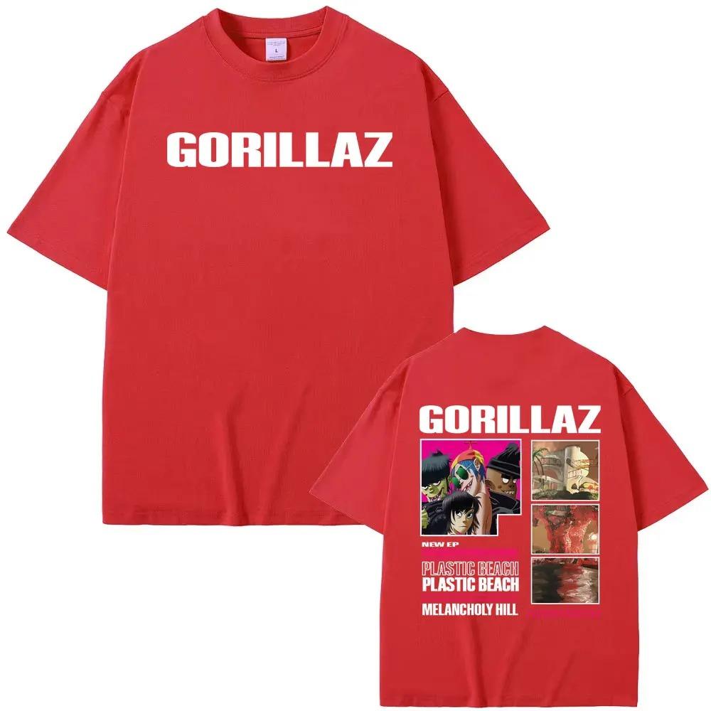 Rock Band Gorillaz The Mountain 2026 New Album Tour TShirt Unisex Oversized Trendy Gothic Style Crew Neck HighQuality TShirt