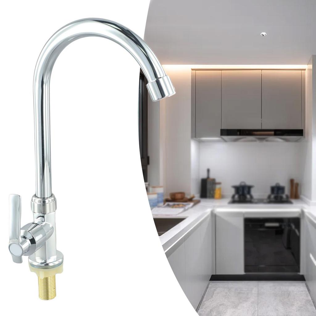 Bathroom Faucet Bent Cold Water Kitchen Sink Plastic Steel