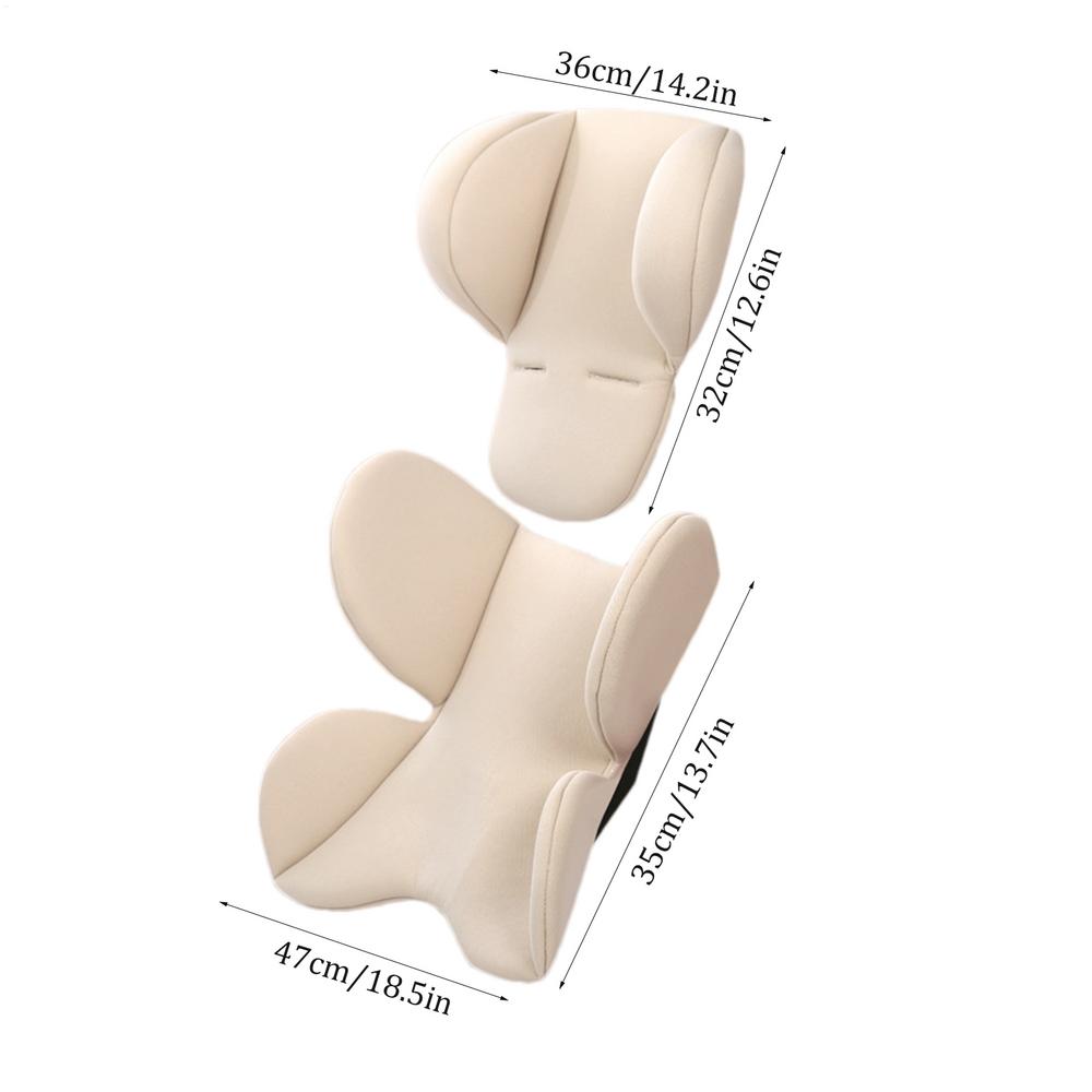 Newborns Car Seat Insert Pad Head And Body Support Pillow Infant Car Seat Insert Head Neck Seat Insert Pad Body Support Headrest
