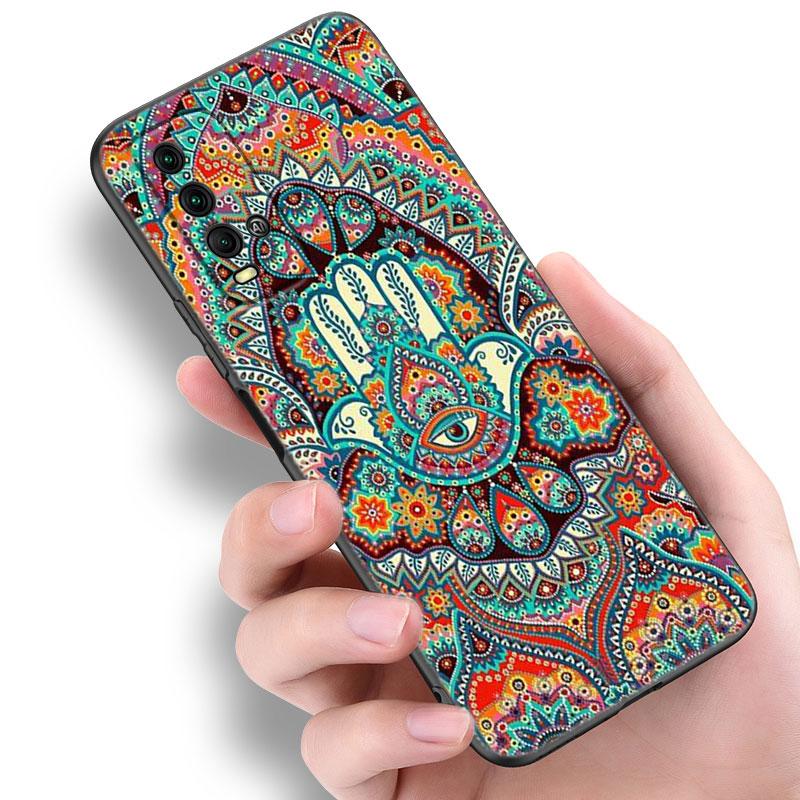 Mandala Chakra Yoga Phone Case For Xiaomi Redmi Note 5 6 9T K20 K40 K50 Pro 7A 8A 9A 9C 9i 10A 10C A1 S2 Soft TPU Black Cover