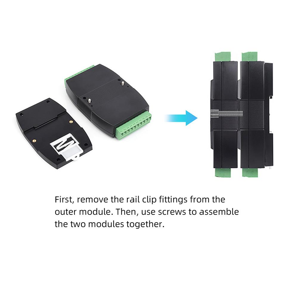 8-Channel Analog Output Module Industrial-Grade 12-Bit DA Conversion with Modbus RTU Protocol for PLC Systems