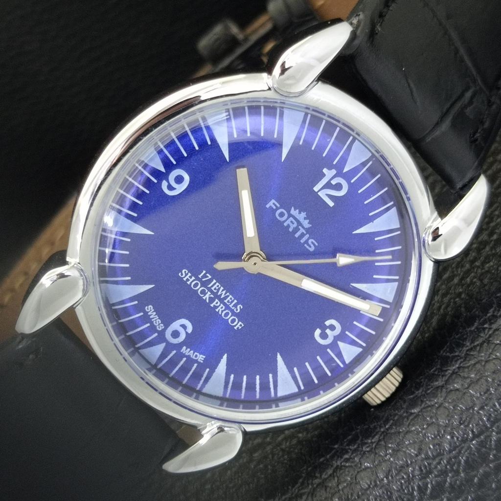 

ВИНТАЖНЫЕ МЕХАНИЧЕСКИЕ ЧАСЫ С РУЧНЫМ ЗАВОДОМ, ОТРЕСТАВРИРОВАННЫЕ, ШВЕЙЦАРСКИЕ, МУЖСКИЕ, СИНИЙ ЦИФЕРБЛАТ, a700830-5 R205a-a700830