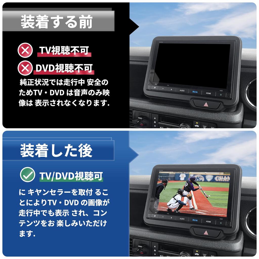 VLOOKEE Honda LXU-247NBi LXM-247VFLi LXM-247VFNi LXM-237VFLi TV Kit for 8" 9" 11.4" Watch TV / Navigate While Driving TV Canceller