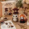 4pcs Mini Size Animal Crafting Set Bead Craft Bead Weaving Kit New Pets Beading Set  DIY Activity