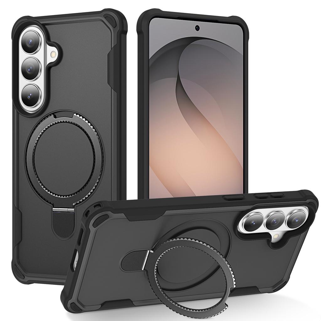 For Samsung Galaxy S26 Magnetic Case Kickstand TPU + PC Shockproof Phone Back Cover