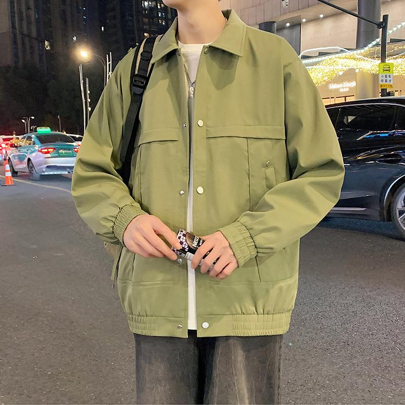 Multi-pocket Lapel Jacket Large Size Loose Casual Men's Thin Coat