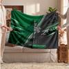 Ireland Rugby Flannel Blanket, Custom Name Text Personalized Soft Throw Blanket Home Decor Gift
