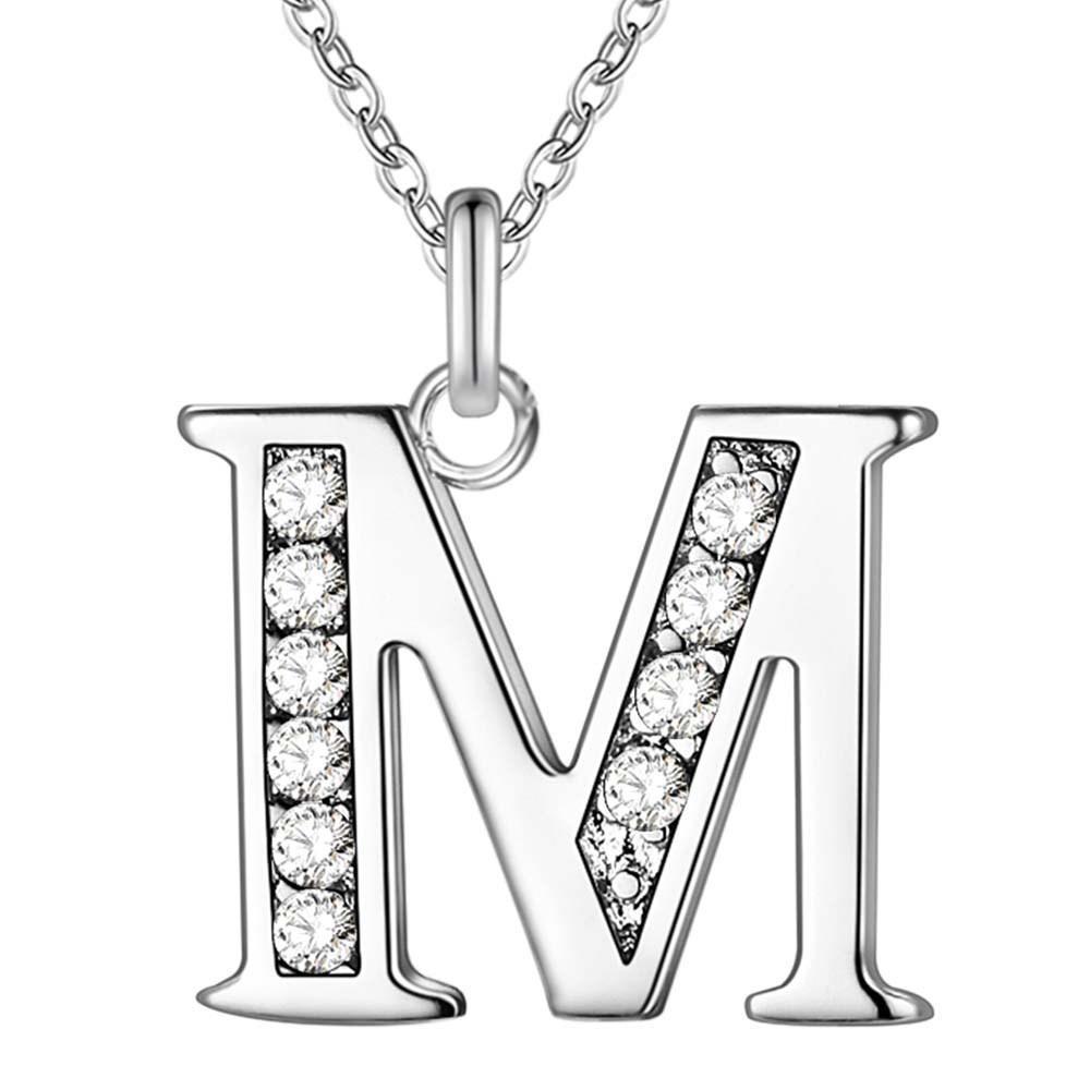 Explosive Jewelry Export Silver Jewelry Necklace 26 Letter Necklace A-Z Accessories